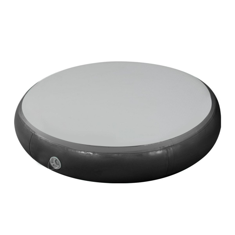 Powertrain 20cm Thick 1m Airtrack Spot Round Inflatable Gymnastics Tumbling Mat Air Track with Pump - Black image 4