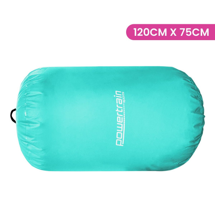 Inflatable Air Exercise Roller Gymnastics Gym Barrel 120 x 75cm Green image 3