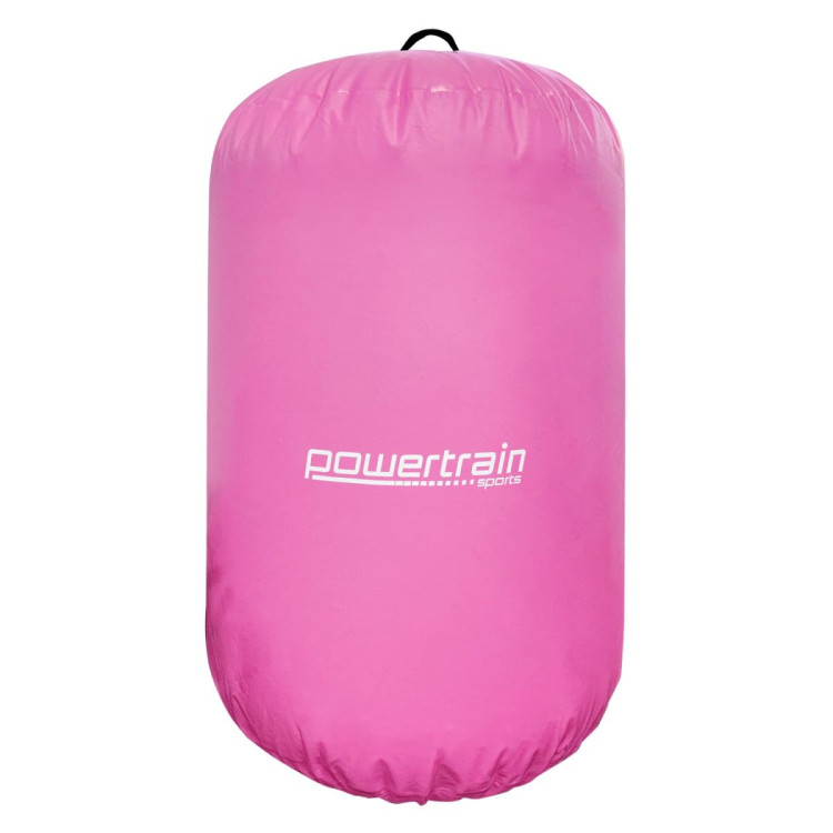 Inflatable Air Exercise Roller Gymnastics Gym Barrel 120 x 75cm Pink
