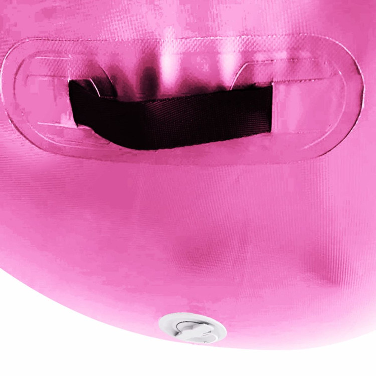 Inflatable Air Exercise Roller Gymnastics Gym Barrel 120 x 75cm Pink image 6