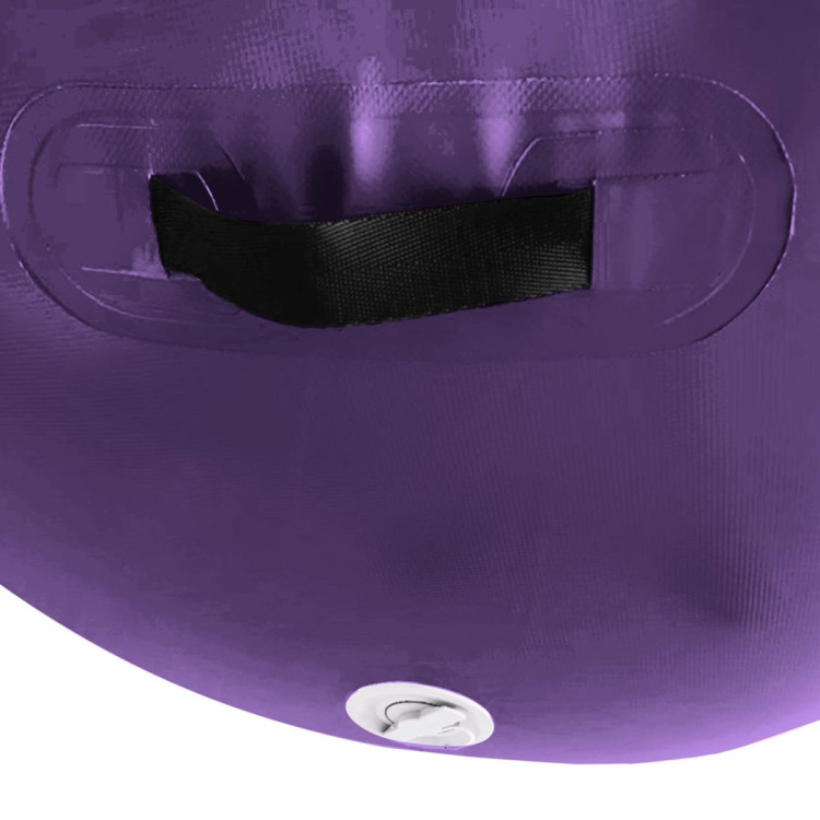 Inflatable Air Exercise Roller Gymnastics Gym Barrel 120 x 75cm Purple image 6