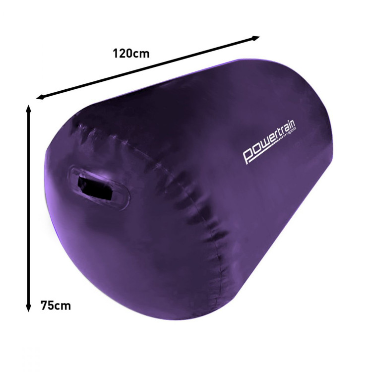 Inflatable Air Exercise Roller Gymnastics Gym Barrel 120 x 75cm Purple image 8