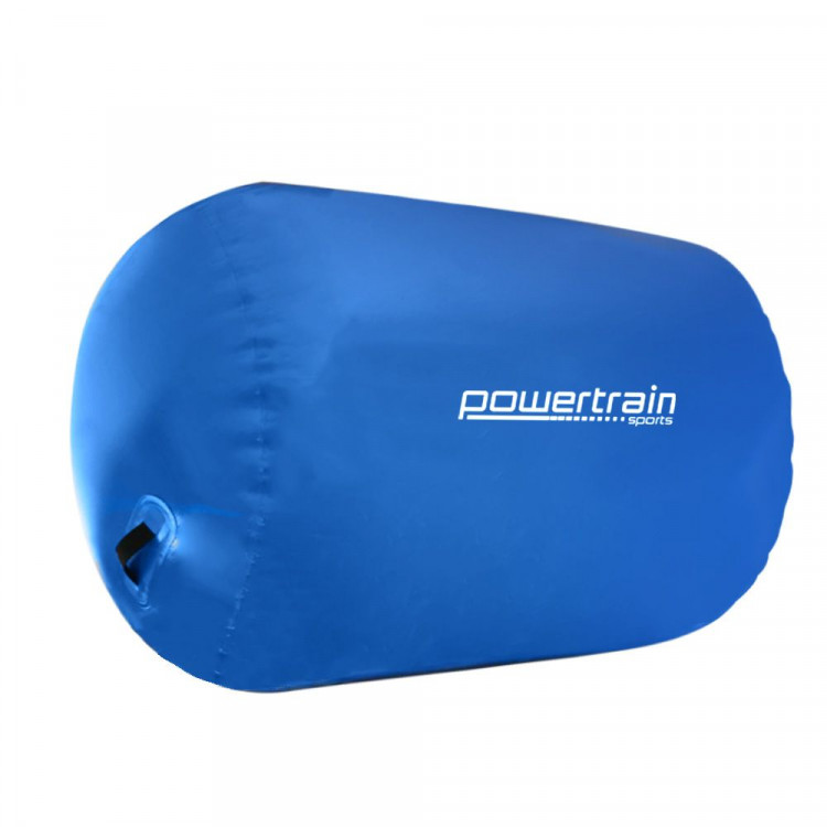 Inflatable Air Exercise Roller Gymnastics Gym Barrel 120 x 75cm Blue image 3