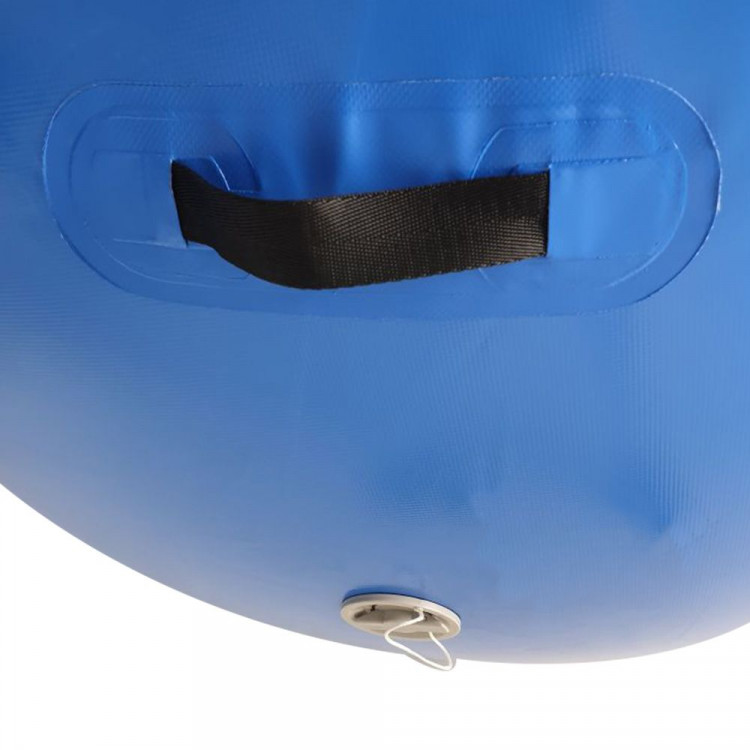 Inflatable Air Exercise Roller Gymnastics Gym Barrel 120 x 75cm Blue image 6