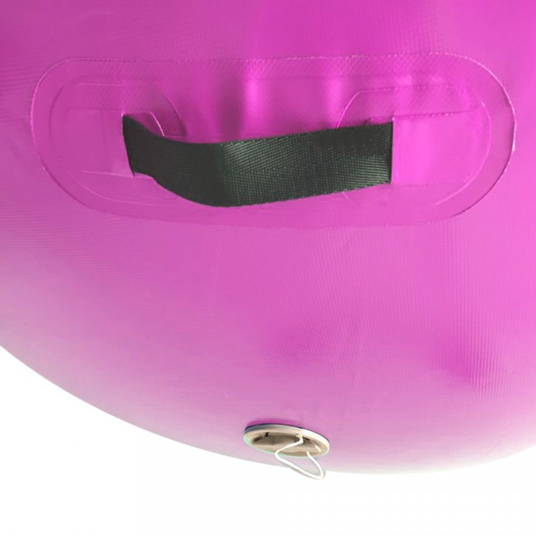 Inflatable Air Exercise Roller Gymnastics Gym Barrel 120 x 75cm Pink image 6