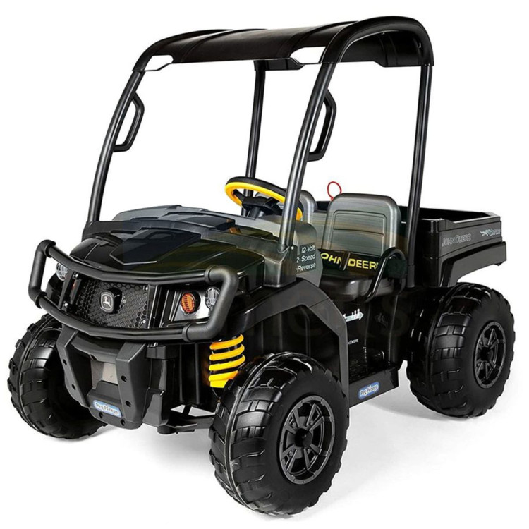 John Deere Midnight Black Gator XUV Kids Ride On Car Dual Seat 12V Battery image 6