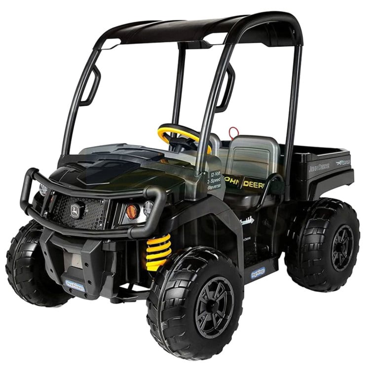 John Deere Midnight Black Gator XUV Kids Ride On Car Dual Seat 12V Battery image 10