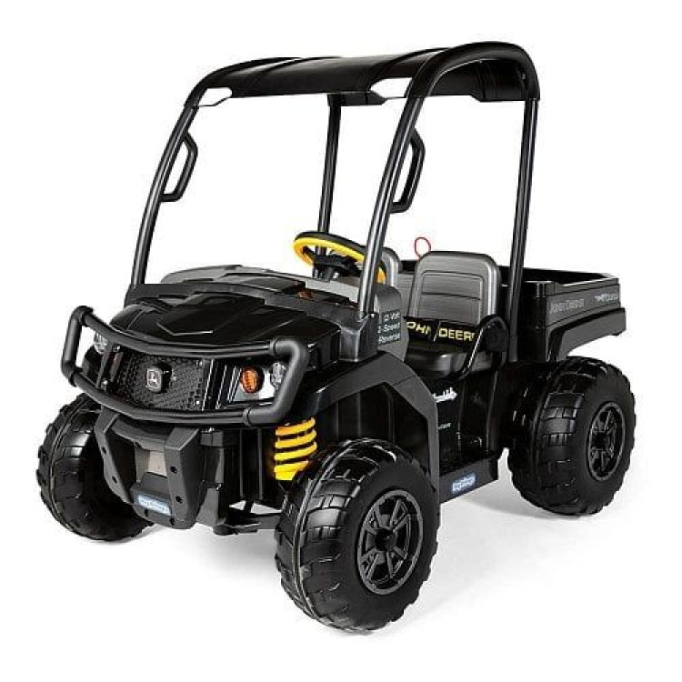 John Deere Midnight Black Gator XUV Kids Ride On Car Dual Seat 12V Battery image 4
