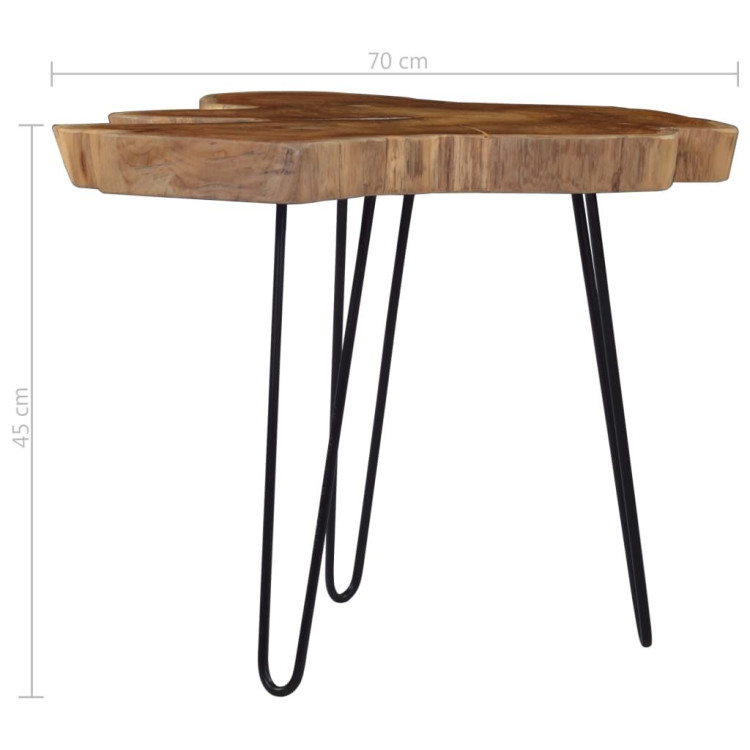 Coffee Table (60-70)x45 Cm Teak Wood image 6