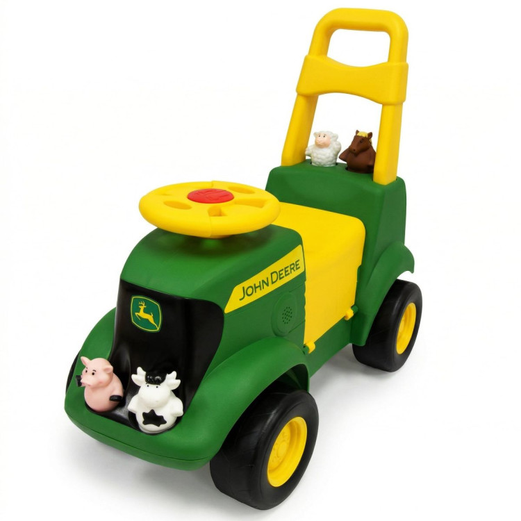 John Deere Sit N Scoot Activity Tractor Kids Ride On Toy with Sounds image 3