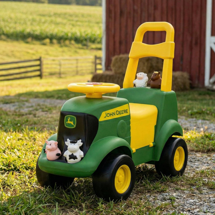 John Deere Sit N Scoot Activity Tractor Kids Ride On Toy with Sounds image 10