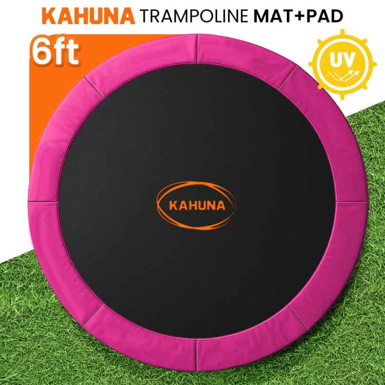 Kahuna 6ft Replacement Trampoline Safety Pad Cover and Jumping Spring Mat - Pink image 8