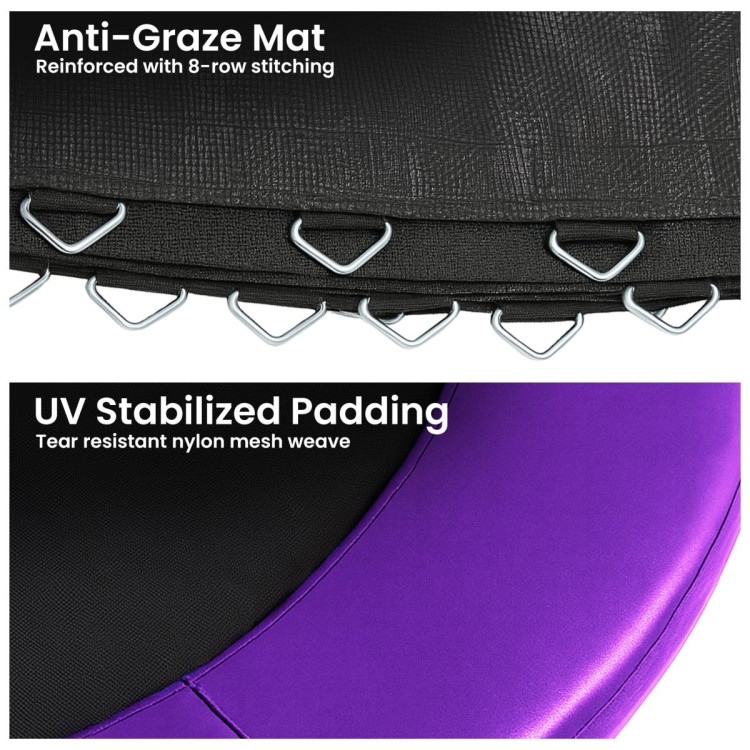 Kahuna 14ft Replacement Trampoline Safety Pad Cover and Jumping Spring Mat - Purple image 6