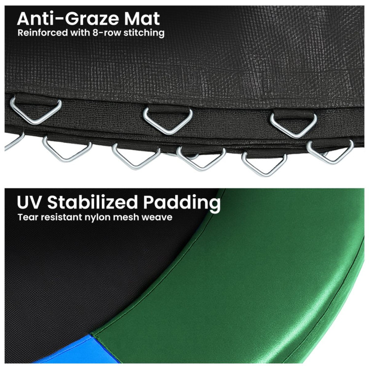 Kahuna 14ft Replacement Trampoline Safety Pad Cover and Jumping Spring Mat - Rainbow image 6