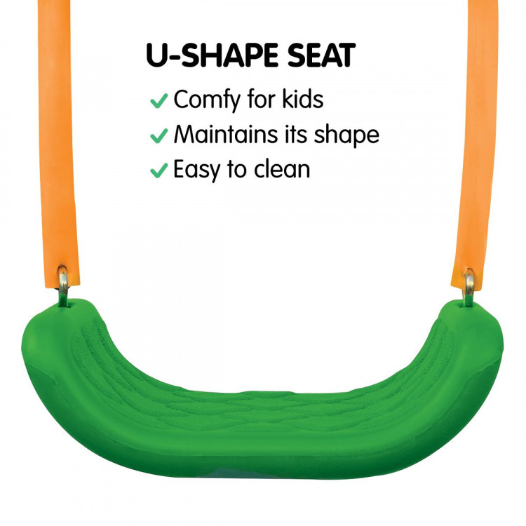 Kahuna Kids 4-Seater Swing Set with Slide Purple Green image 7