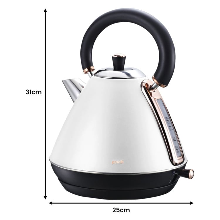 Pronti 3-in-1 White Breakfast Set Kettle, 4-Slice Toaster and Pronti HomeMaid Coffee Machine Appliance Combo image 6