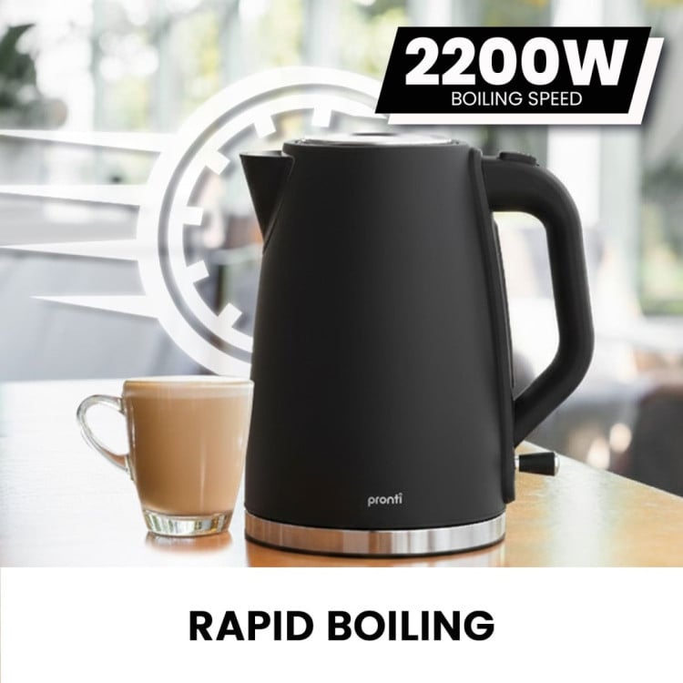 Pronti Silver Noir Collection 1.7L Electric Kettle image 10