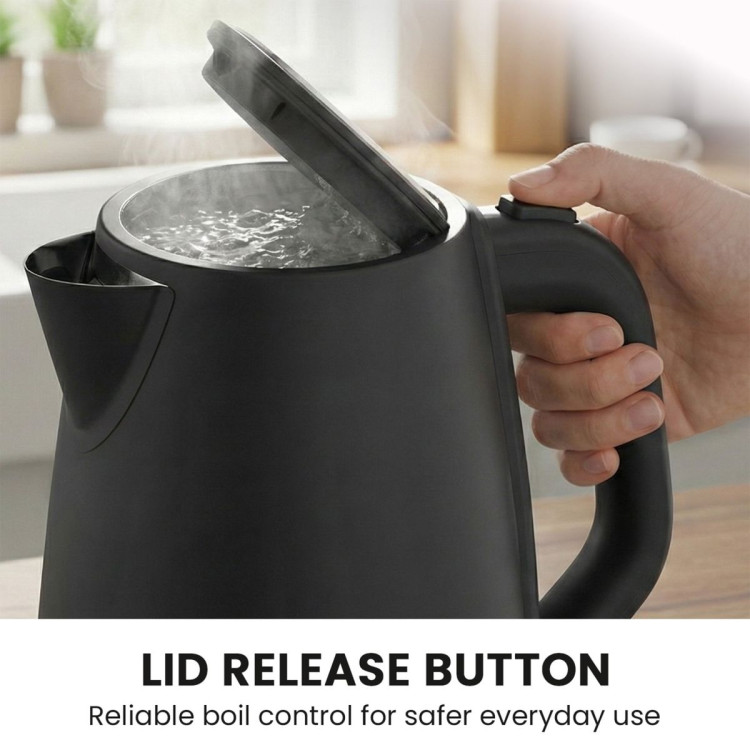 Pronti Silver Noir Collection 4 Slice Toaster and Kettle Bundle image 12
