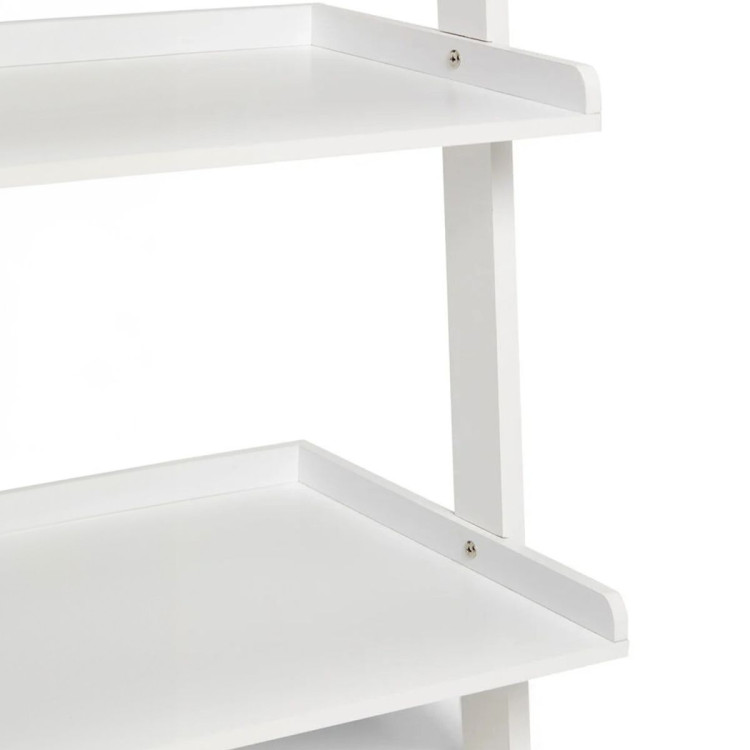Sarantino Aster 5-Tier Ladder Shelf - White image 6