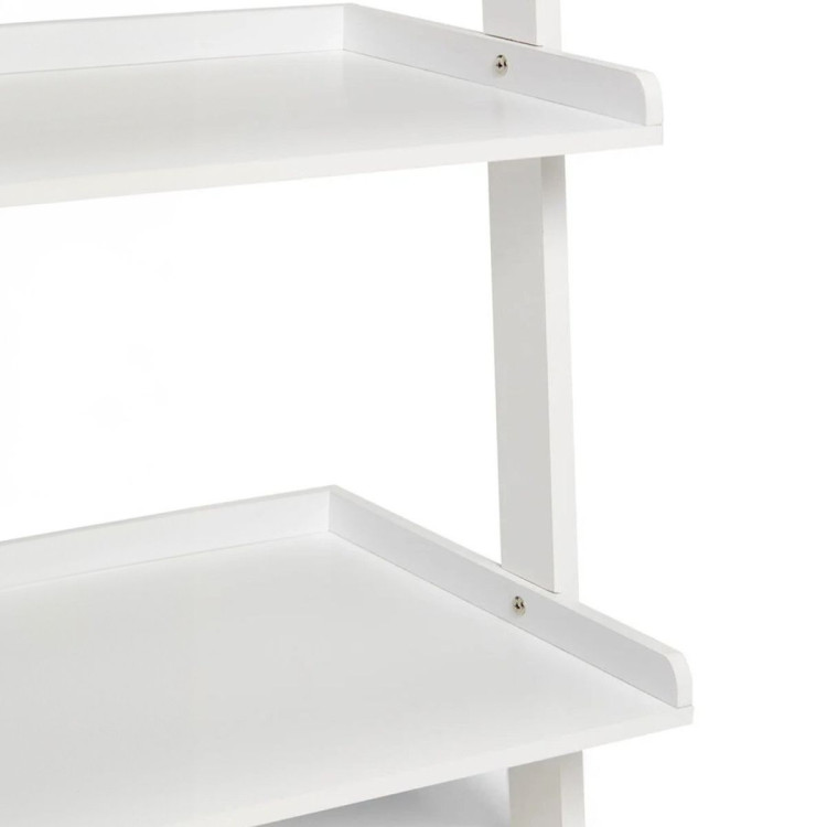 Sarantino Aster 5-Tier Ladder Shelf - White image 7