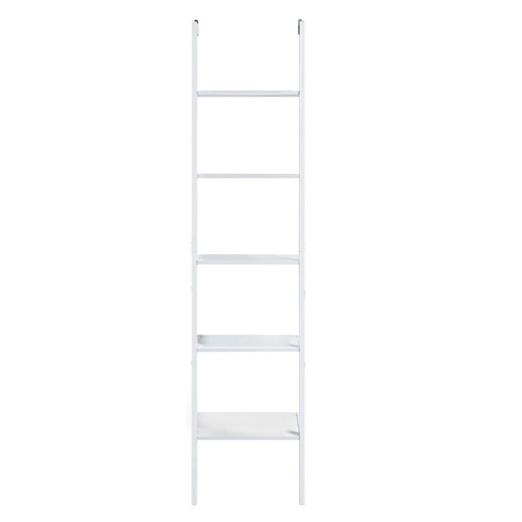 Sarantino Amelia 5-Tier Ladder Shelf - White image 3