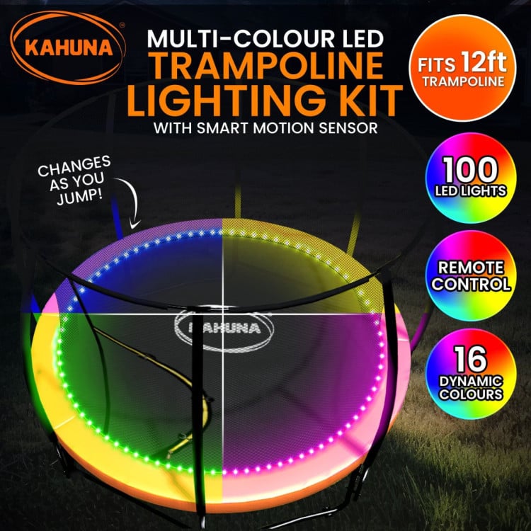 Kahuna LED Kit Suits 12ft Trampolines Multi-Colour Smart Motion Sensor Lighting with 16 colours image 3