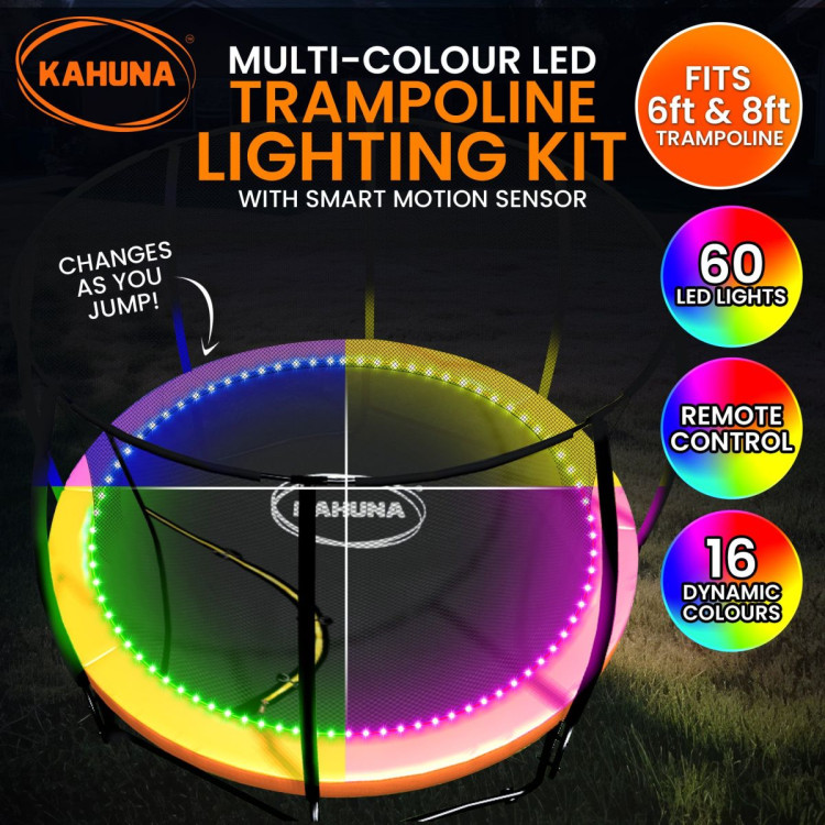 Kahuna LED Multi-Colour Smart Motion Sensor Trampoline Lighting Kit with 16 Colours Suits 6ft-8ft Trampolines image 11