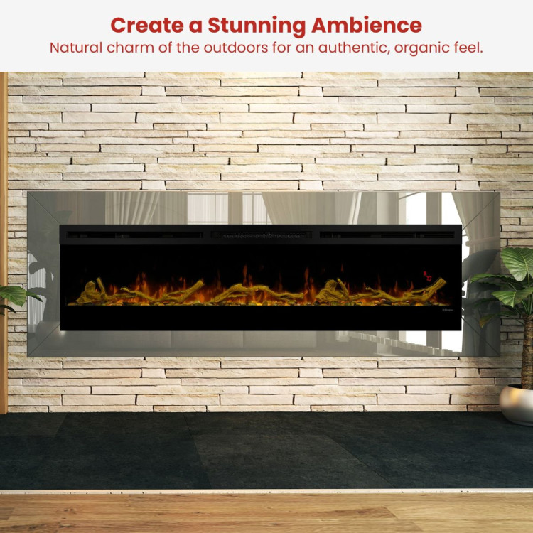 Dimplex Driftwood & River Rock Accessory Pack Kit for 74-inch Linear Fireplace image 7