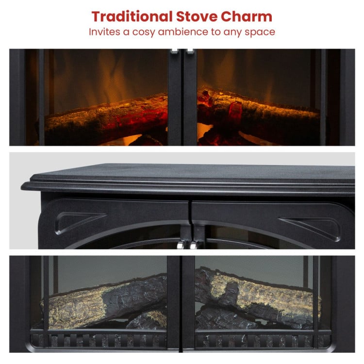 Dimplex Leckford Optiflame Electric Fire Stove - 2kW image 7
