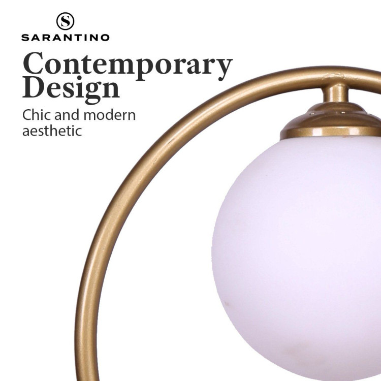 Sarantino Gold Metal Table Lamp image 6