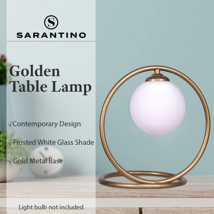 Sarantino Gold Metal Table Lamp image 12