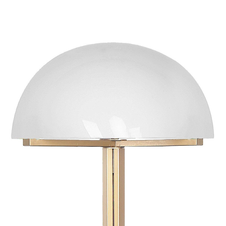 Metal Floor Lamp with White Acrylic Shade by Sarantino image 4