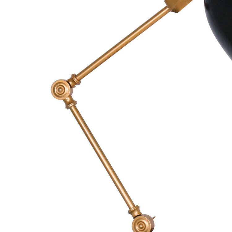 Sarantino Adjustable Metal Table Lamp in Black and Gold image 8