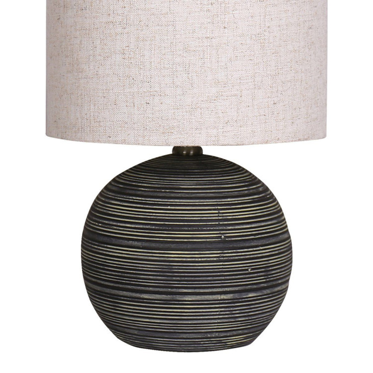 Sarantino Ceramic Table Lamp with Striped Pattern image 5