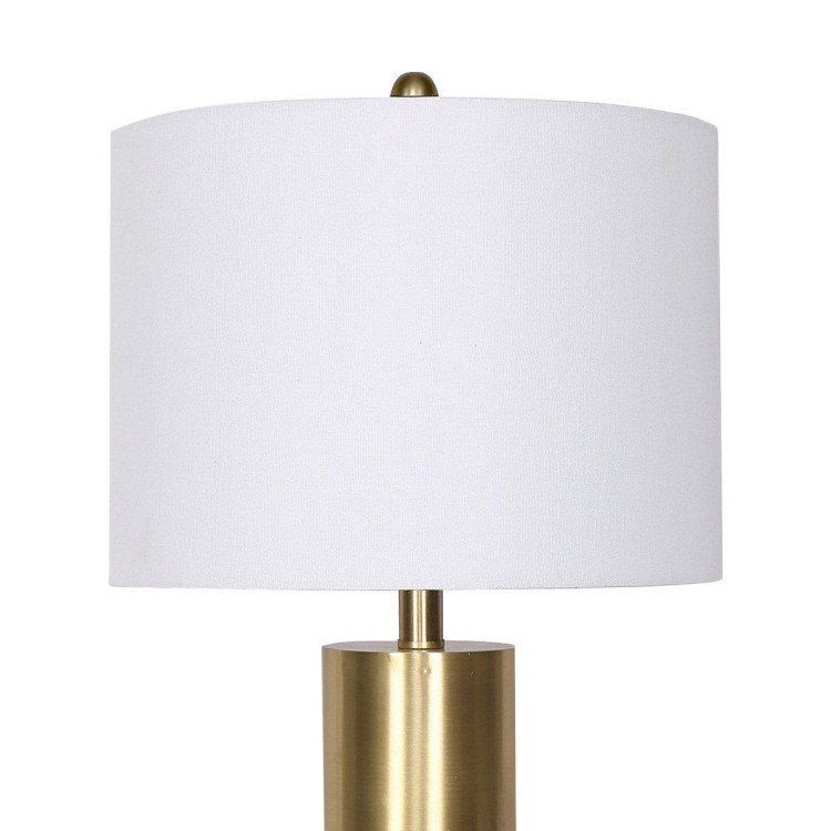 Sarantino Metal and Marble Table Lamp in Black image 3