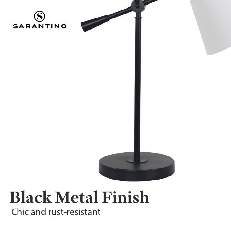 Sarantino Adjustable Metal Table Lamp - Black image 8