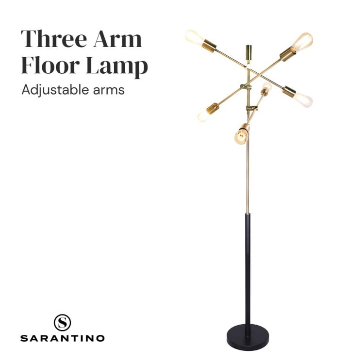 Sarantino 6-Light Metal Sputnik Floor Lamp image 9