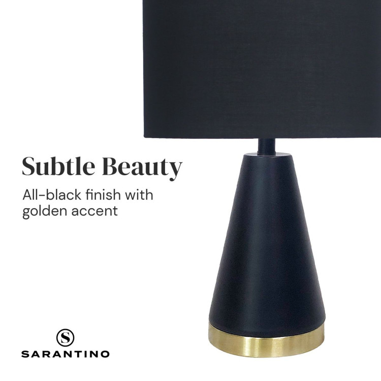 Sarantino Metal Table Lamp in Black and Gold image 3