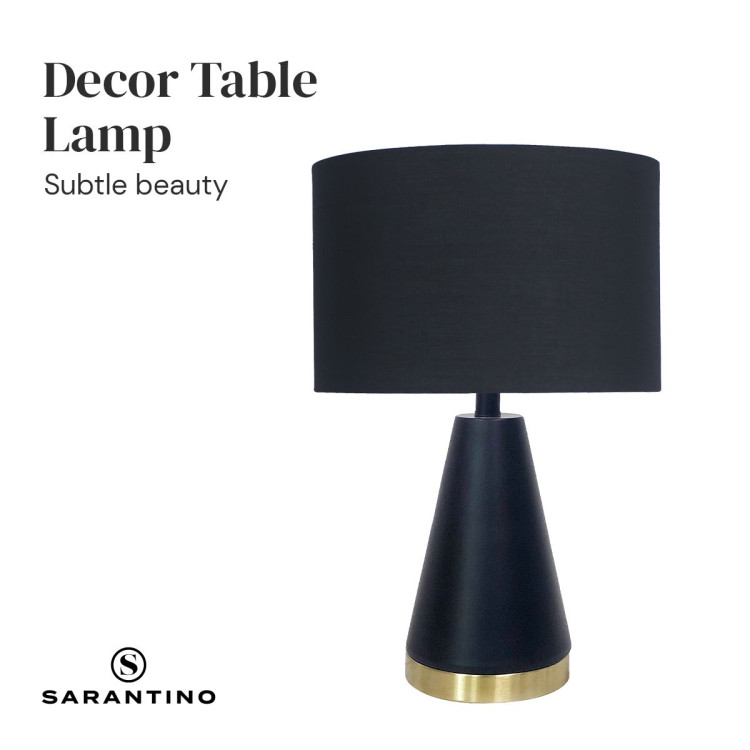 Sarantino Metal Table Lamp in Black and Gold image 5