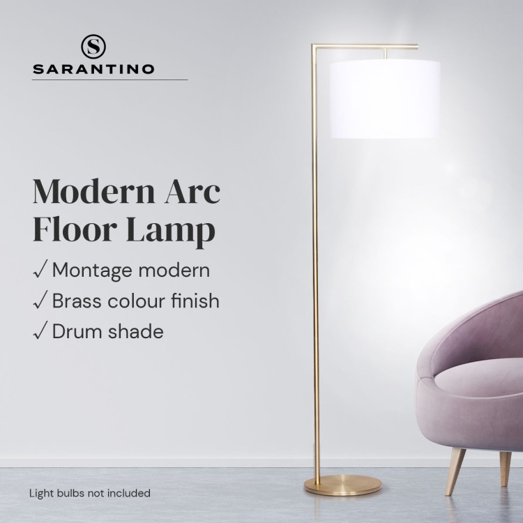 Sarantino 90-Degree Modern Arc Floor Lamp image 4