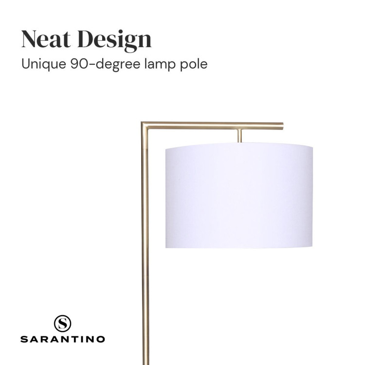 Sarantino 90-Degree Modern Arc Floor Lamp image 7