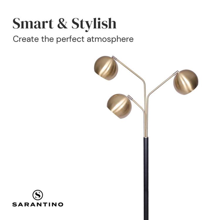 Sarantino Adjustable 3-Arm Arc Lamp image 4