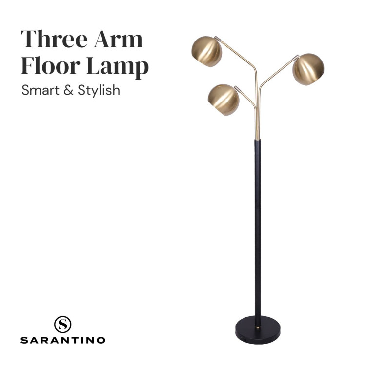 Sarantino Adjustable 3-Arm Arc Lamp image 5