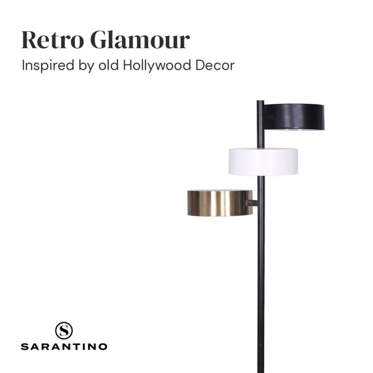 Sarantino 3-Shade Metal Floor Lamp image 5