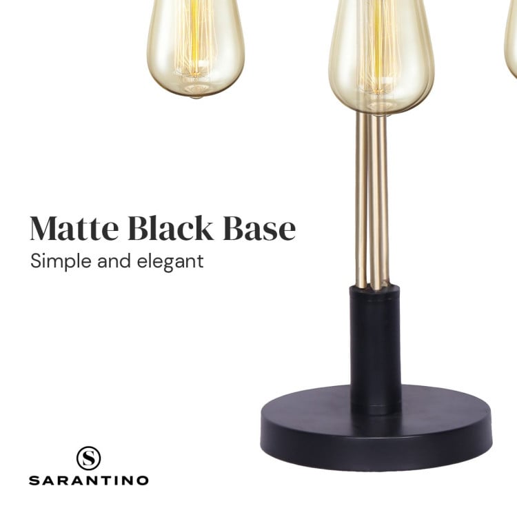 Sarantino Exposed Bulb Industrial Table Lamp image 3