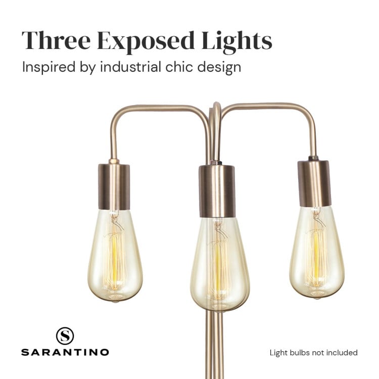 Sarantino Exposed Bulb Industrial Table Lamp image 4