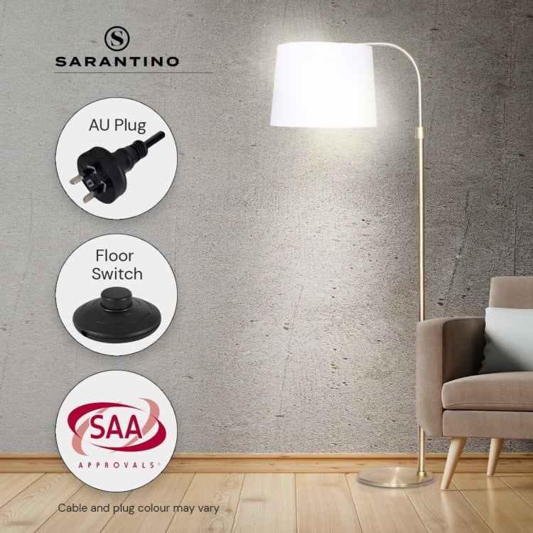 Sarantino Height-Adjustable Metal Floor Lamp image 8