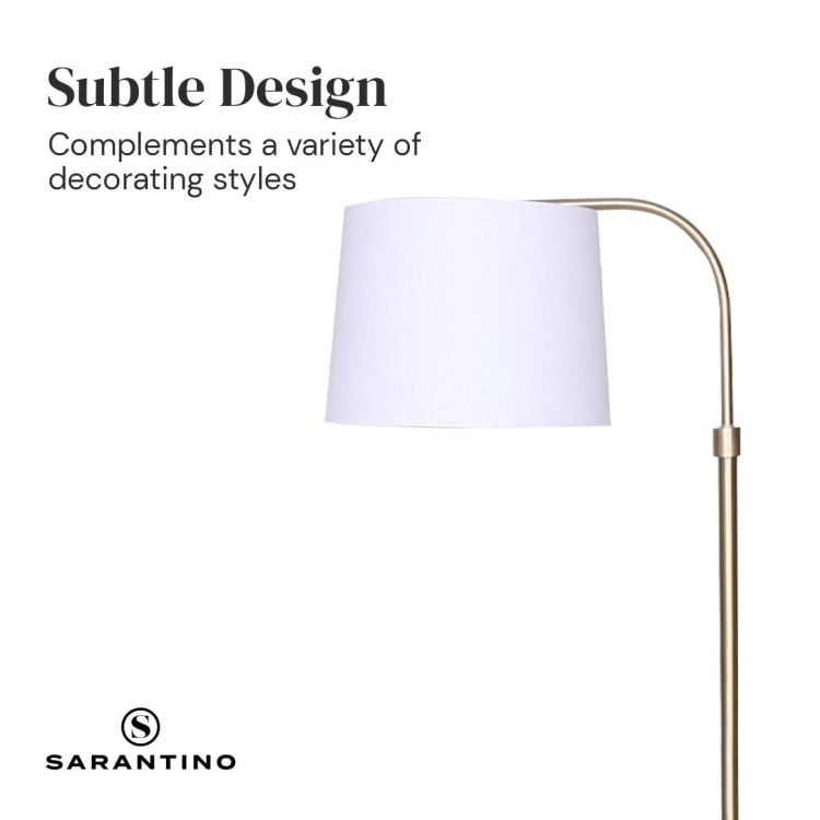 Sarantino Height-Adjustable Metal Floor Lamp image 4