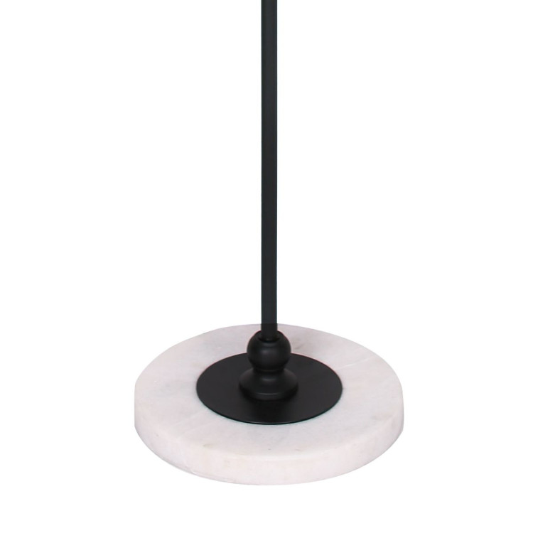 Sarantino Metal Floor Lamp with Marble Base & Off-White Shade image 9