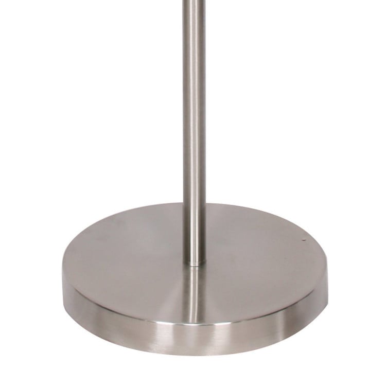Sarantino Brushed Nickel Height-Adjustable Metal Floor Lamp image 5